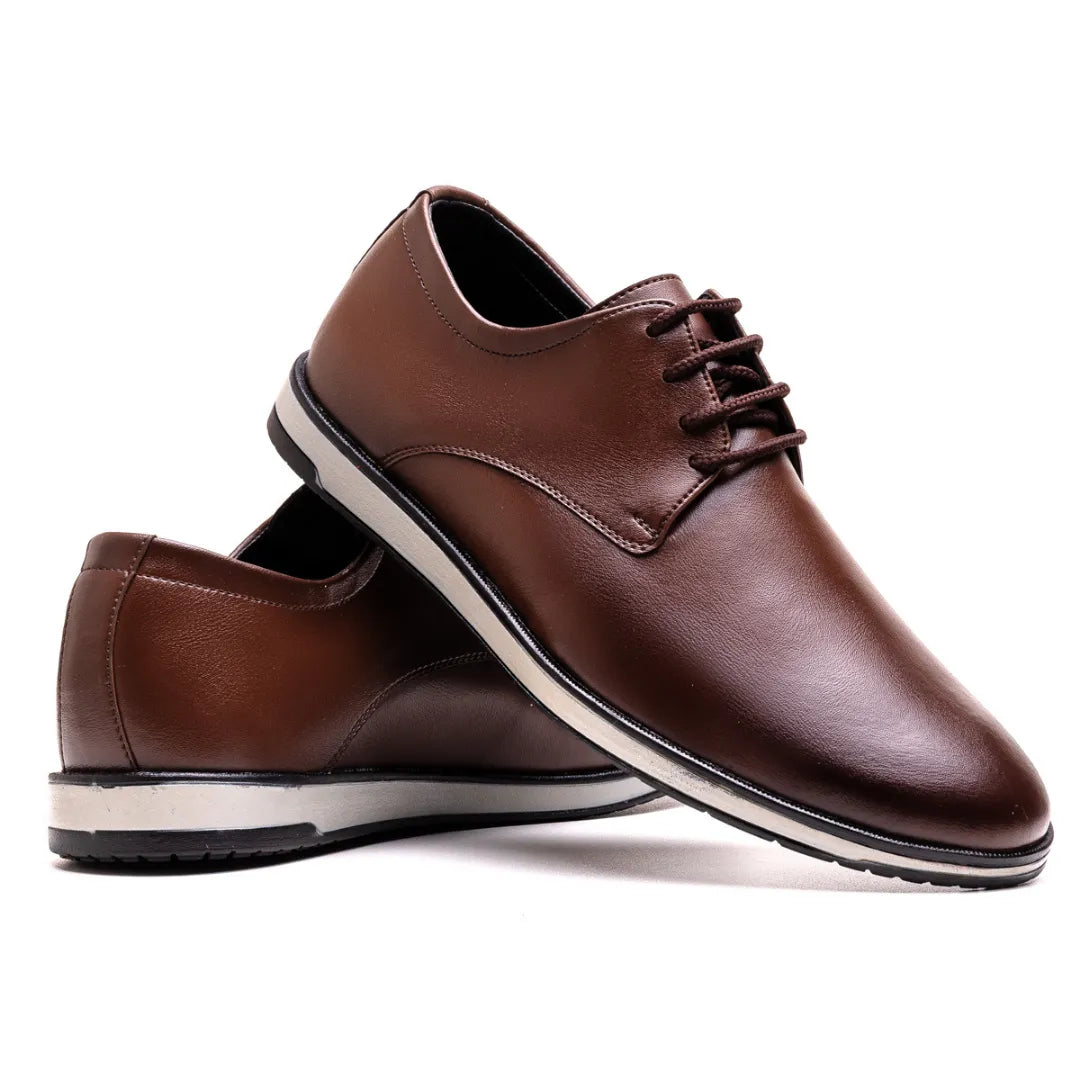 Sapato Derby Masculino Bergano Capuccino