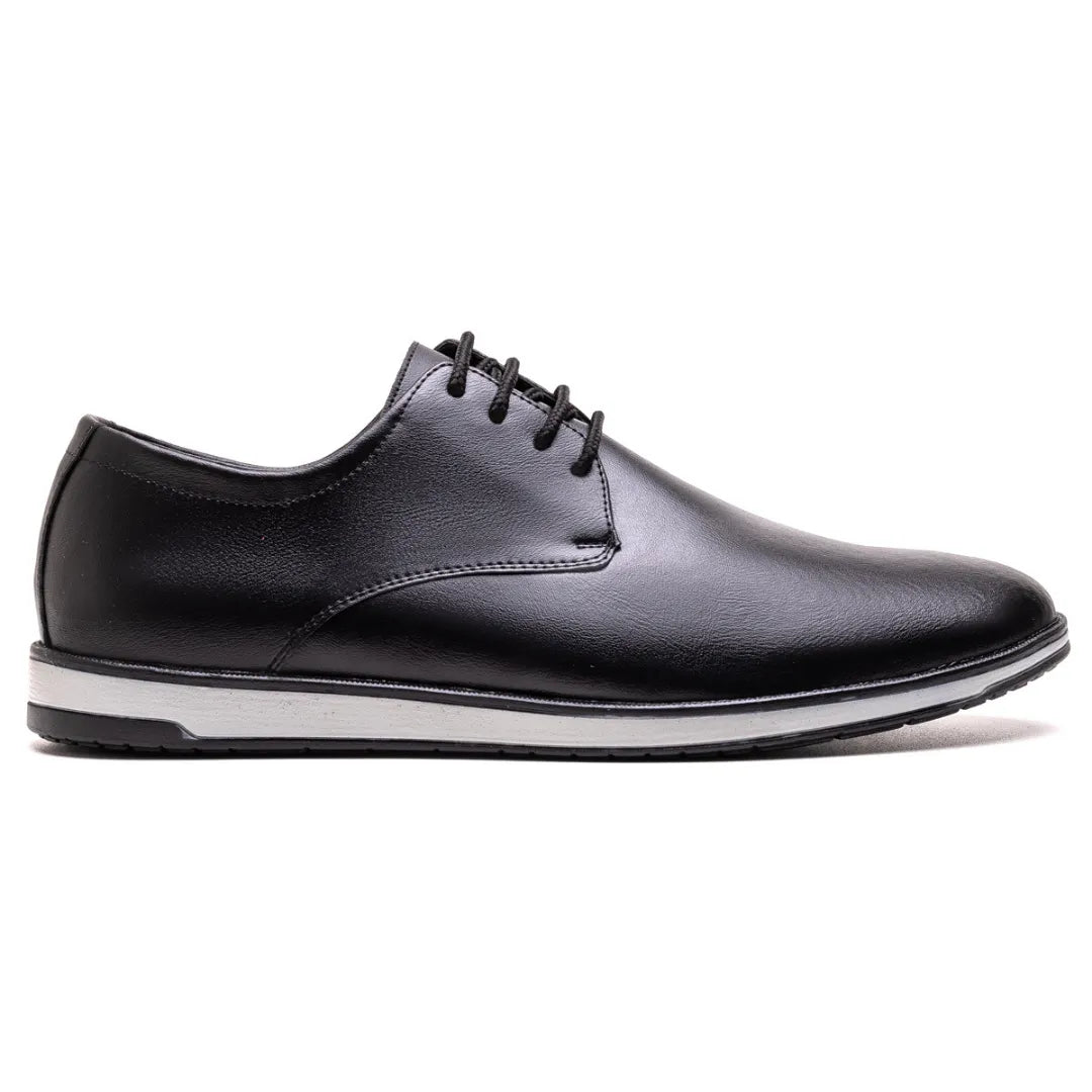 Sapato Derby Masculino Bergano Preto