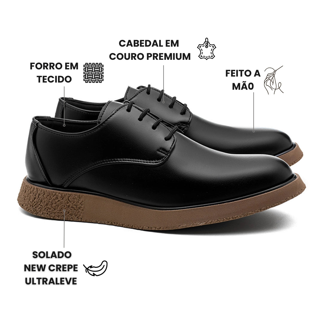 Sapato Derby Masculino Monaco Preto