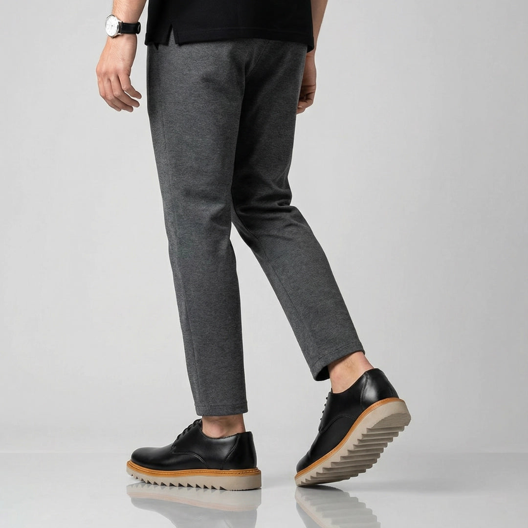 Sapato derby masculino preto em couro premium para trabalho e eventos formais