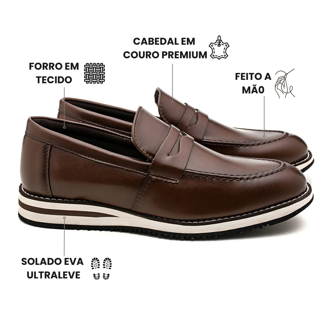 Sapato Loafer Masculino Pietro Café