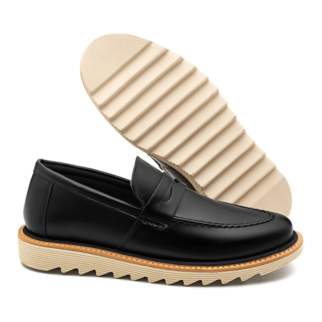Sapato Loafer Masculino Tratorado Martin Preto