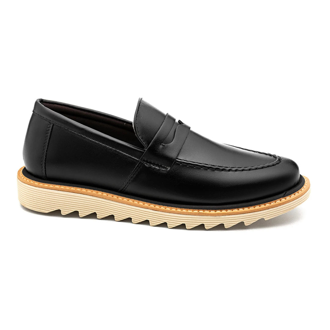 Sapato Loafer Masculino Tratorado Martin Preto