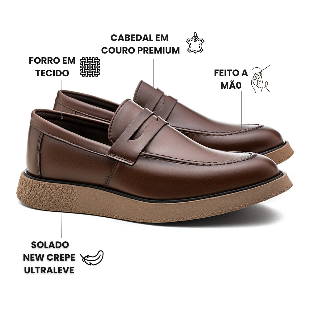 Sapato Loafer Masculino Vincenzo Café