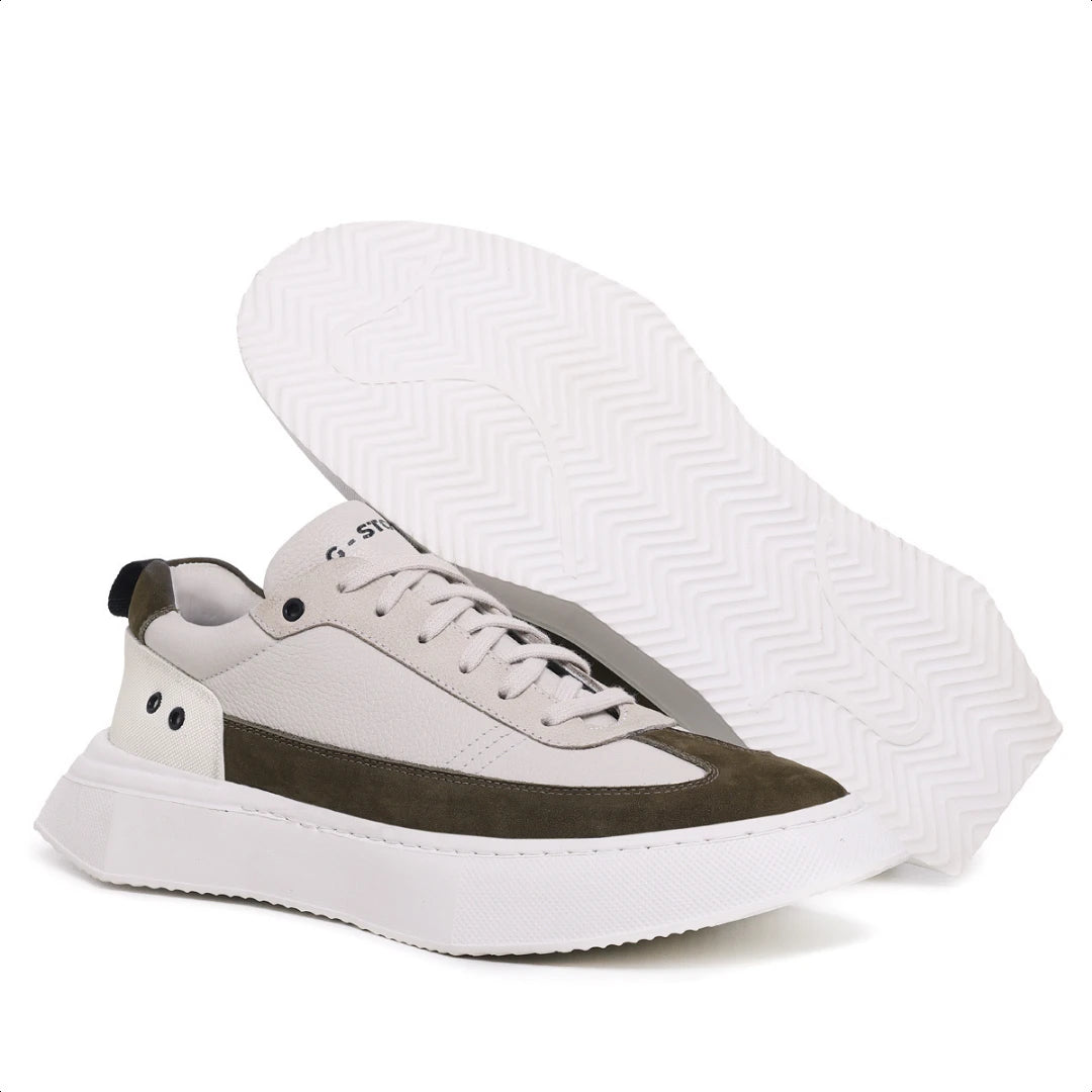 Tênis Masculino Legacy Verde Oliva | Off White