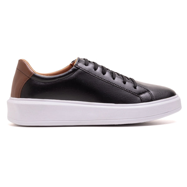 tênis masculino preto em couro premium Vox