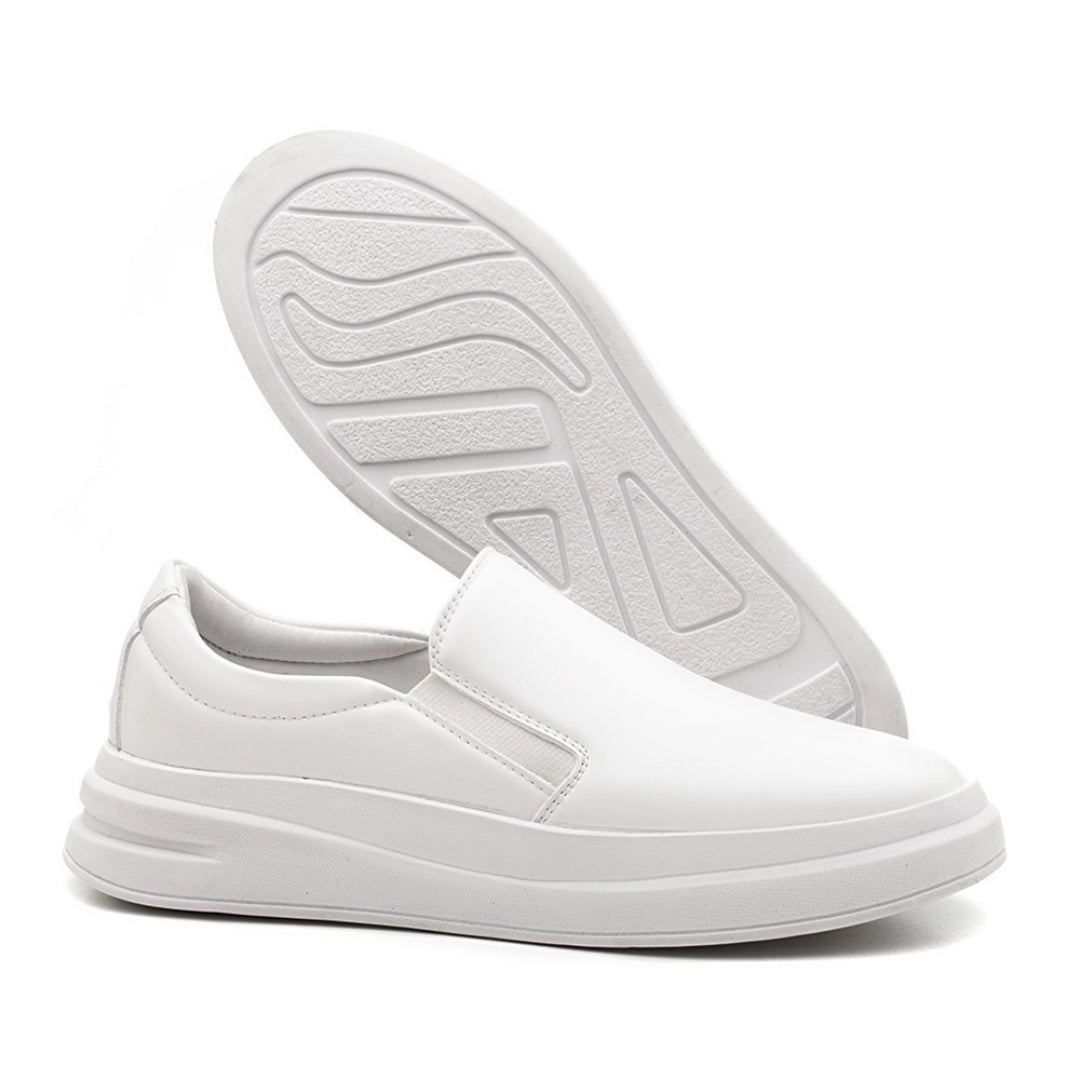Tênis Slip On Masculino Napa Branco