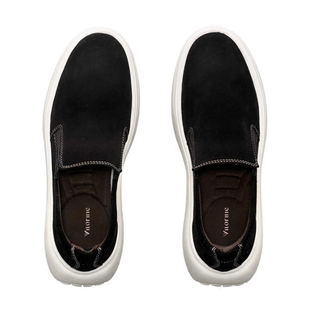 Tênis Slip On Masculino Vinci Camurça Preto