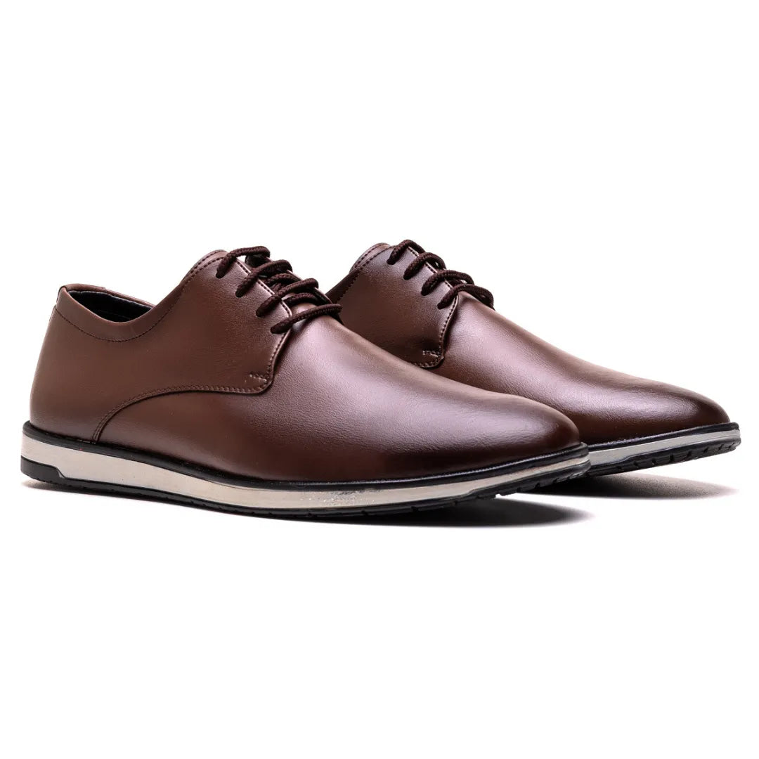 Sapato Derby Masculino Bergano Capuccino