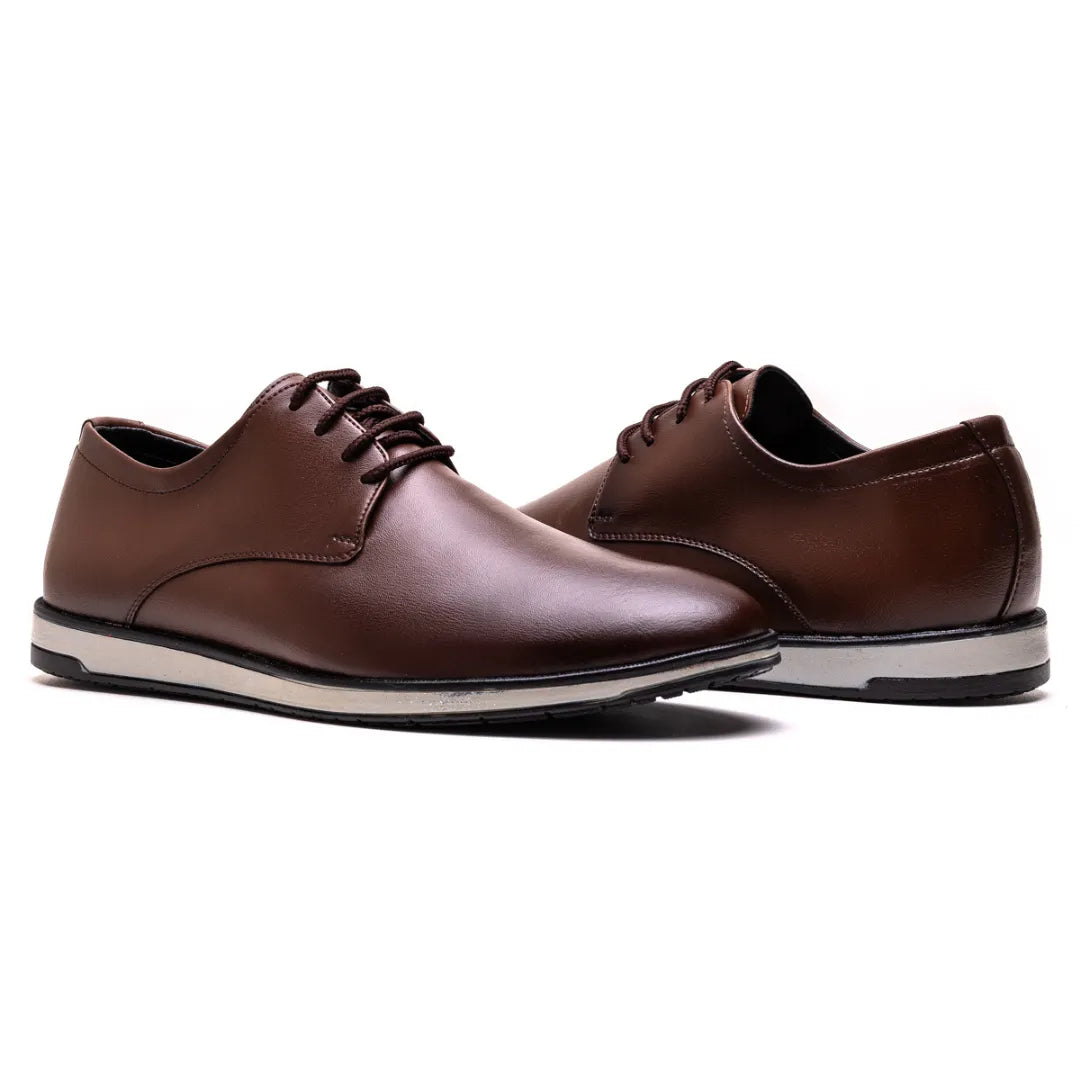 Sapato Derby Masculino Bergano Capuccino
