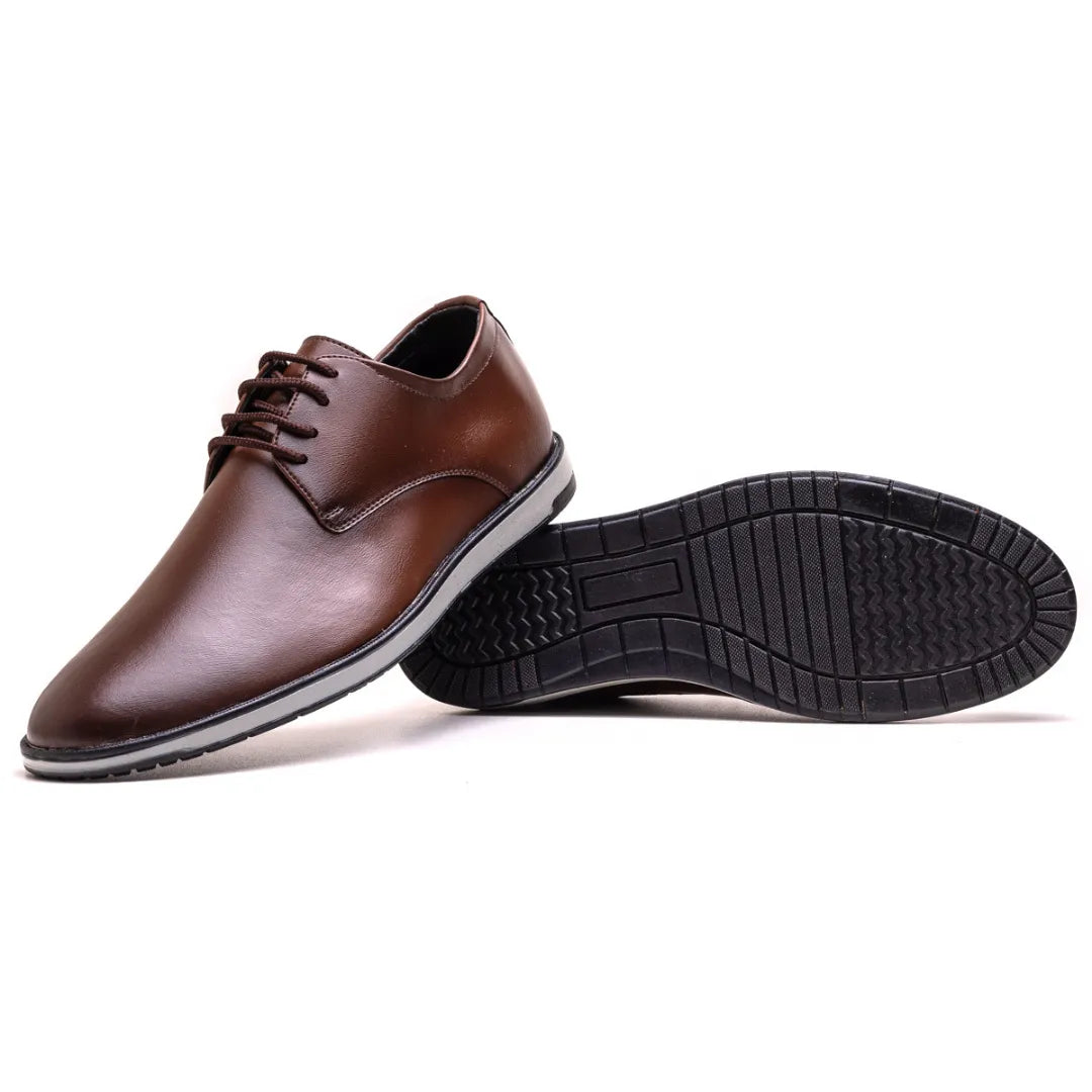Sapato Derby Masculino Bergano Capuccino