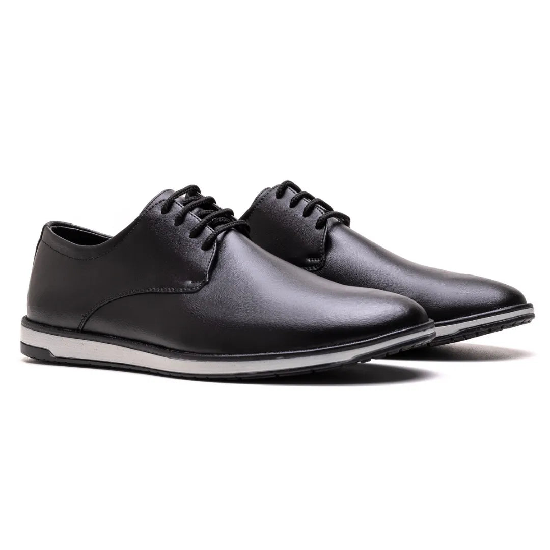 Sapato Derby Masculino Bergano Preto