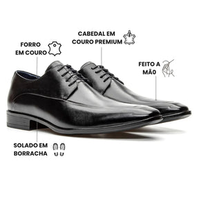 Sapato Derby Masculino Brunello Preto