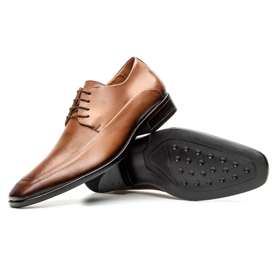Sapato Derby Masculino Brunello Whisky