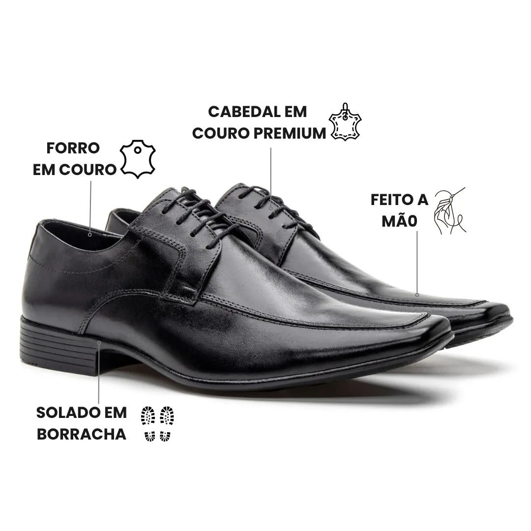 Sapato Derby Masculino Giordano Preto