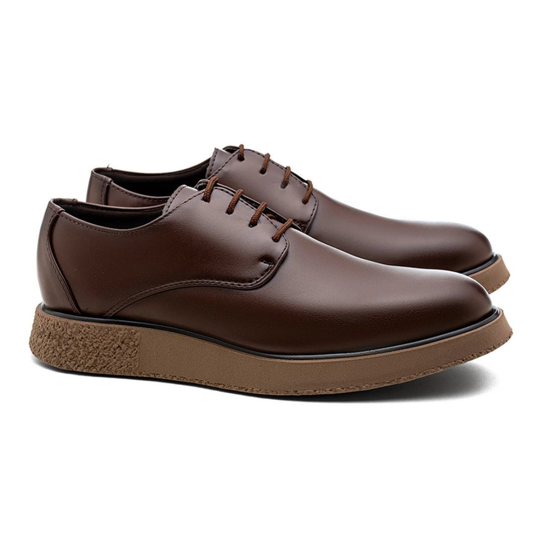 Sapato Derby Masculino Monaco Café