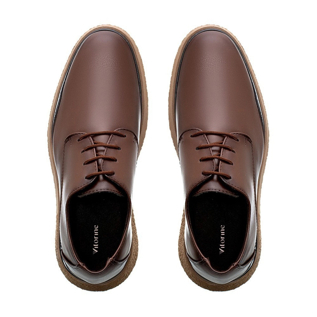 Sapato Derby Masculino Monaco Café