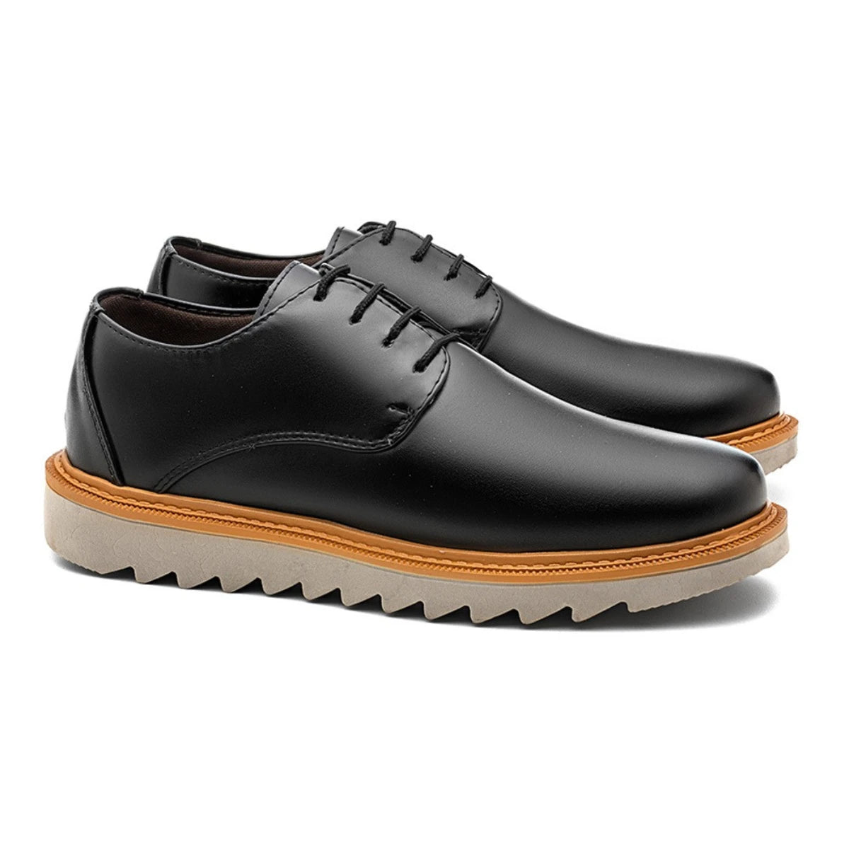 Sapato Derby Masculino Tratorado Veneza Preto