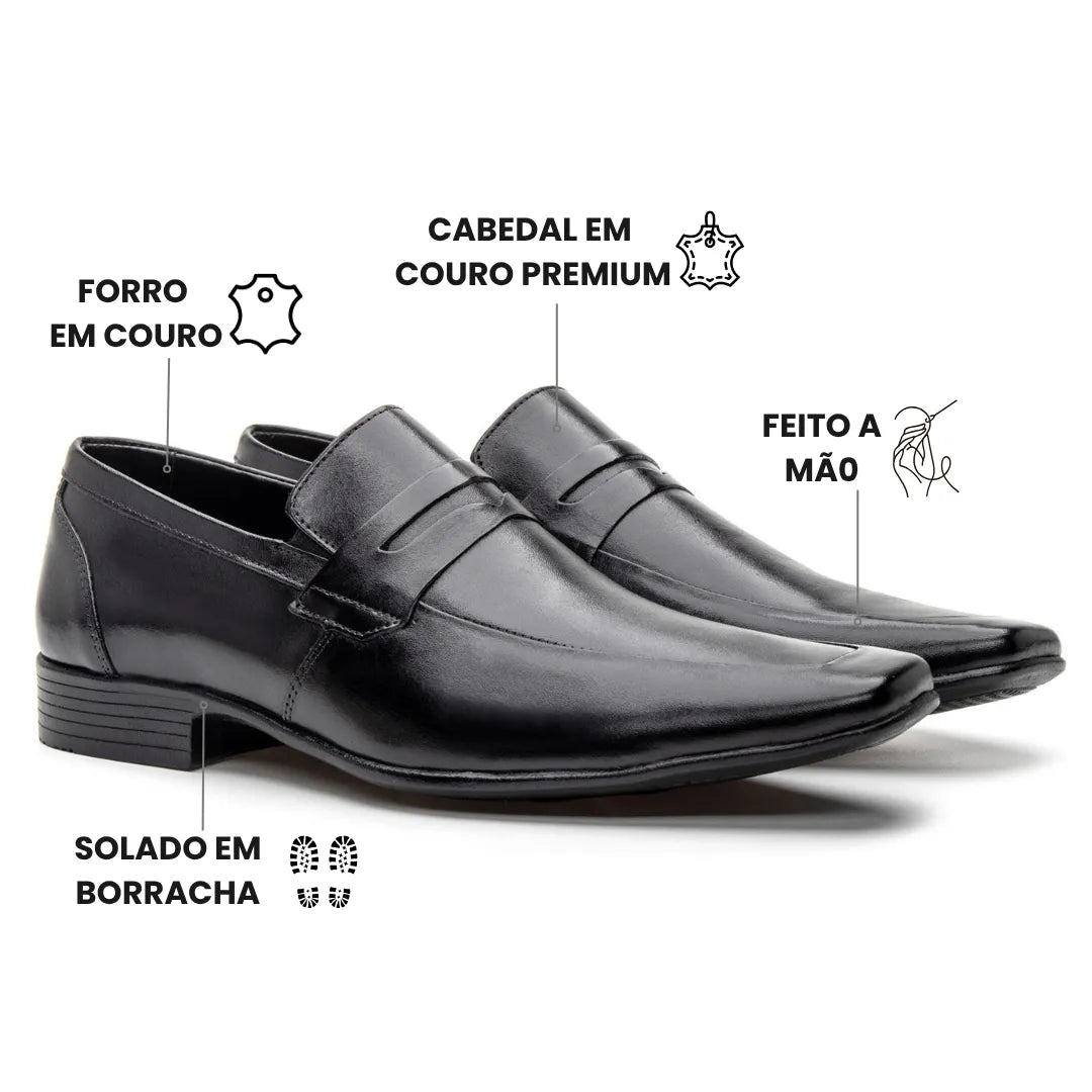 Sapato Loafer Masculino Berlim Preto