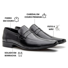 Sapato Loafer Masculino Berlim Preto