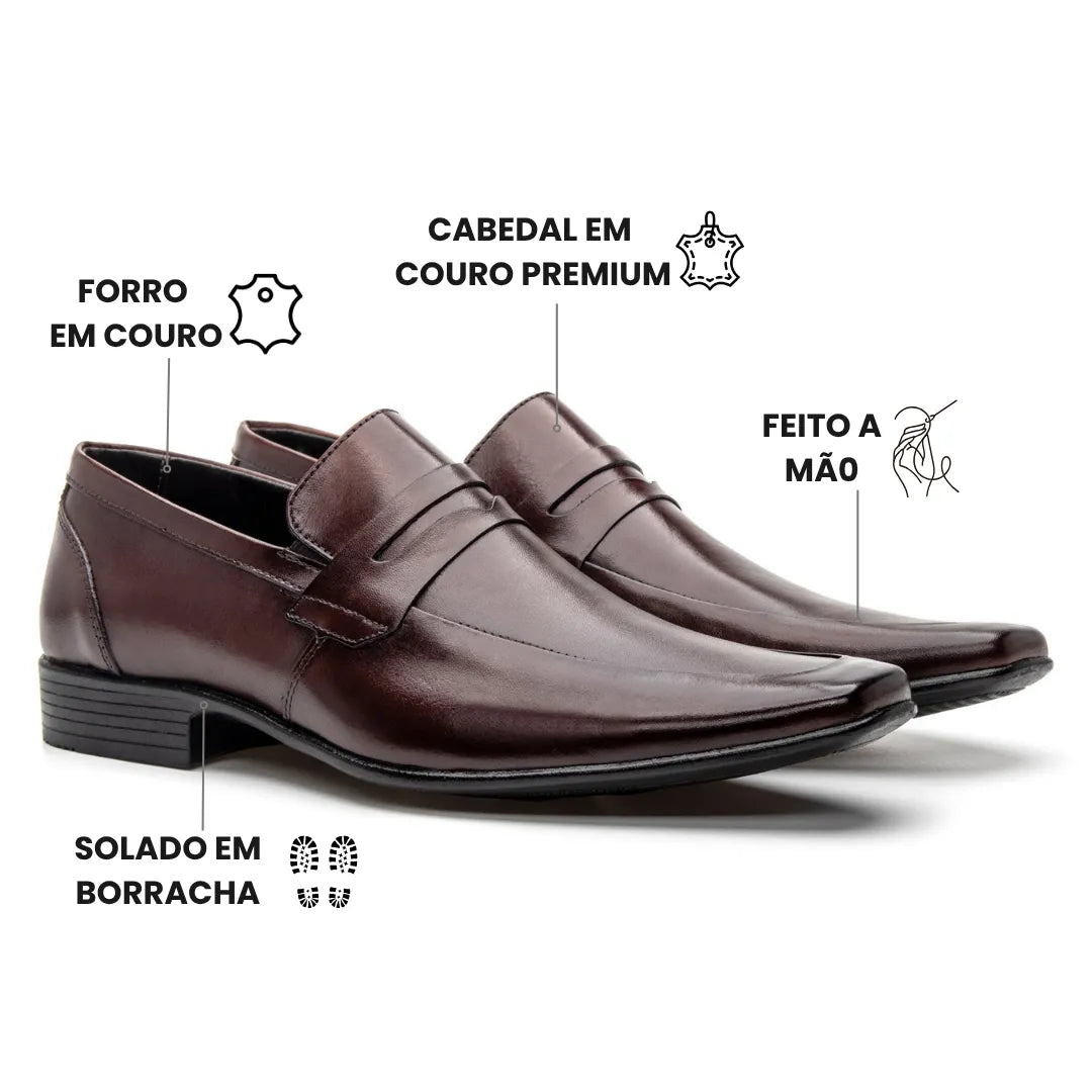 Sapato Loafer Masculino Berlim Tabaco