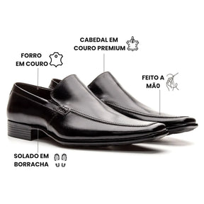 Sapato Loafer Masculino Bruce Preto