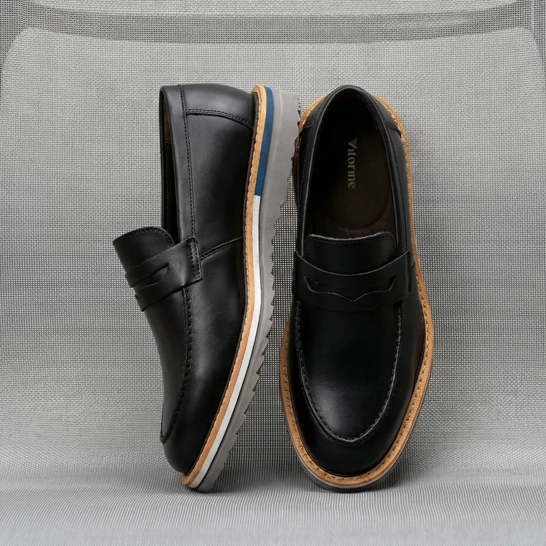 Sapato Loafer Masculino Tratorado Harold Preto