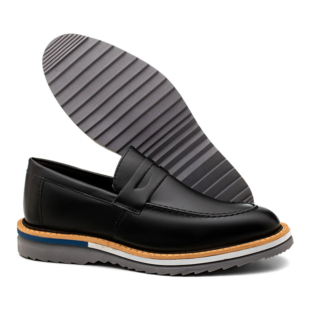 Sapato Loafer Masculino Tratorado Harold Preto