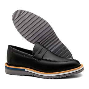 Sapato Loafer Masculino Tratorado Harold Preto