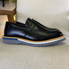 Sapato Loafer Masculino Tratorado Harold Preto