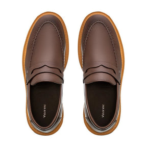 Sapato Loafer Masculino Tratorado Louis Café