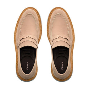 Sapato Loafer Masculino Tratorado Louis Camurça Ginger