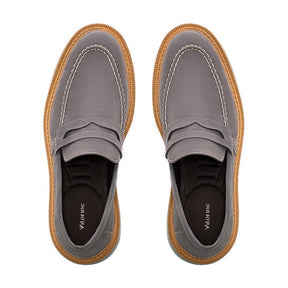 Sapato Loafer Masculino Tratorado Louis Camurça Titânio