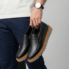 Sapato Loafer Masculino Tratorado Louis Preto