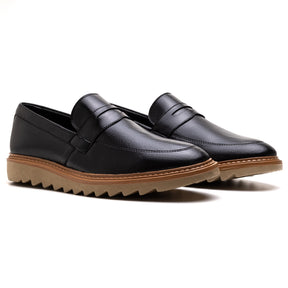 Sapato Loafer Masculino Tratorado Roger Preto