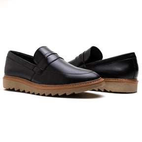 Sapato Loafer Masculino Tratorado Roger Preto