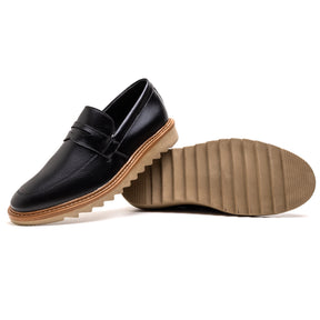 Sapato Loafer Masculino Tratorado Roger Preto