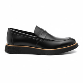 Sapato loafer masculino Vincenzo All Black em couro premium