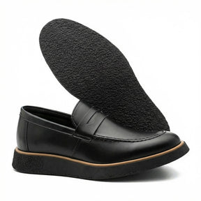Solado New Crepe em PU Micro Expandido do loafer All Black