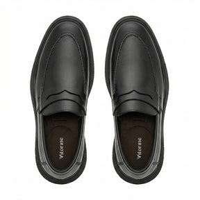 Palmilha anatômica em espuma D60 do loafer Vincenzo preto