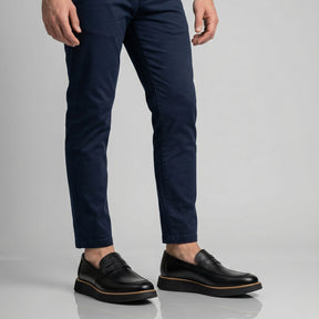 Loafer masculino All Black com vira em tom natural