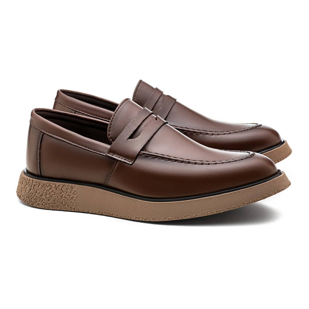 Sapato Loafer Masculino Vincenzo Café