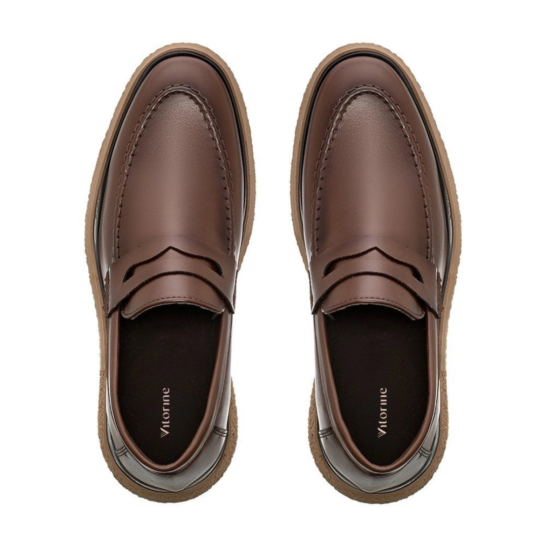 Sapato Loafer Masculino Vincenzo Café