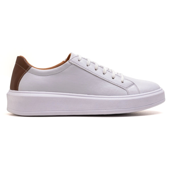 tênis masculino branco em couro premium Vox