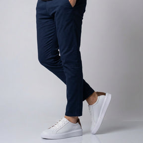 interior do tênis masculino Vox branco em couro