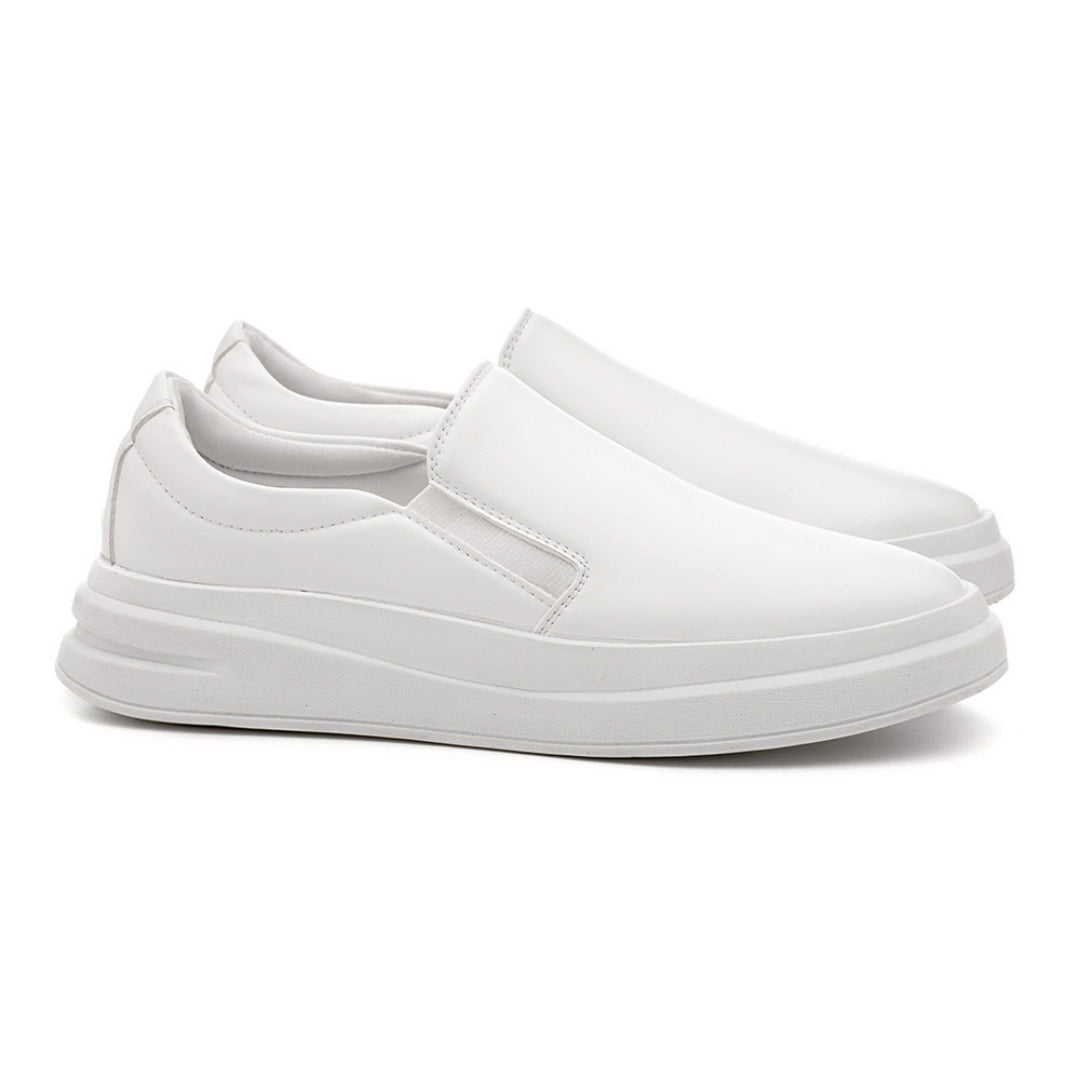 Tênis Slip On Masculino Napa Branco