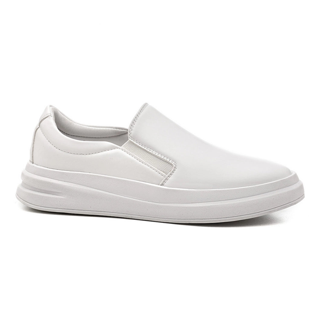 Tênis Slip On Masculino Napa Branco