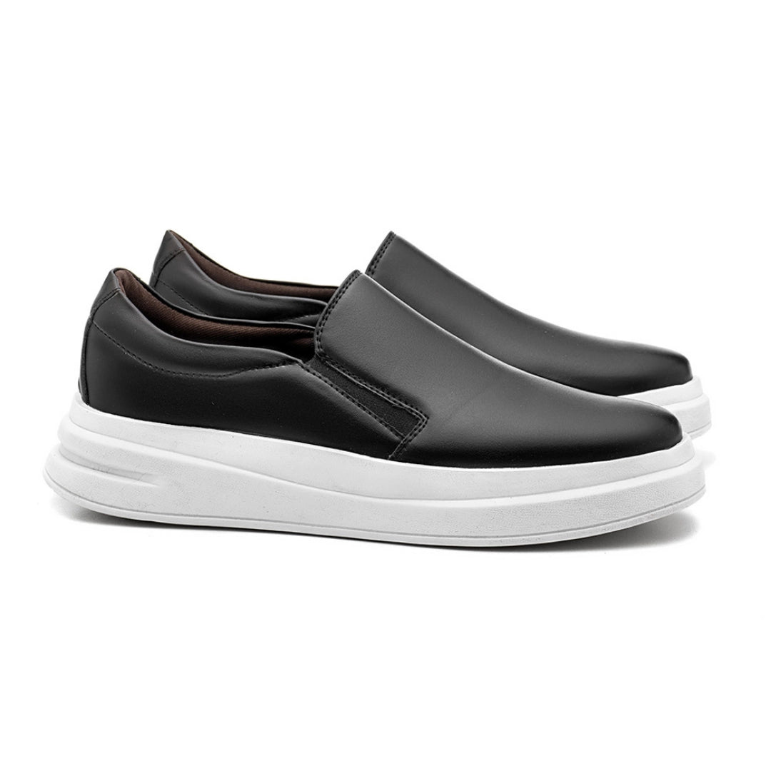 Tênis Slip On Masculino Napa Preto