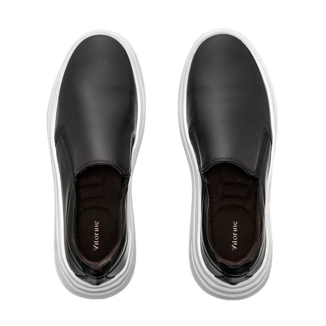 Tênis Slip On Masculino Napa Preto