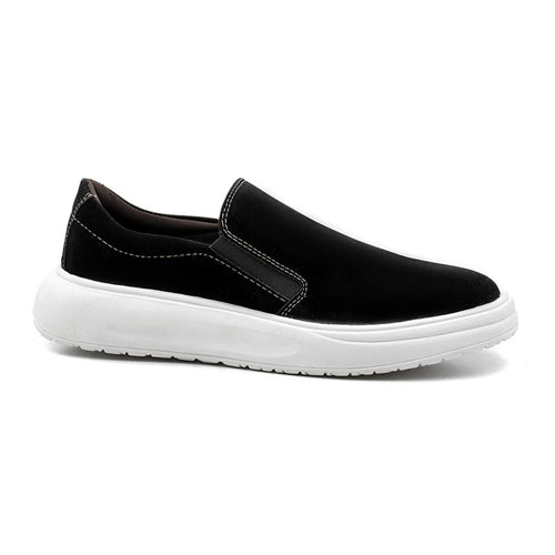 Tênis Slip On Masculino Vinci Camurça Preto